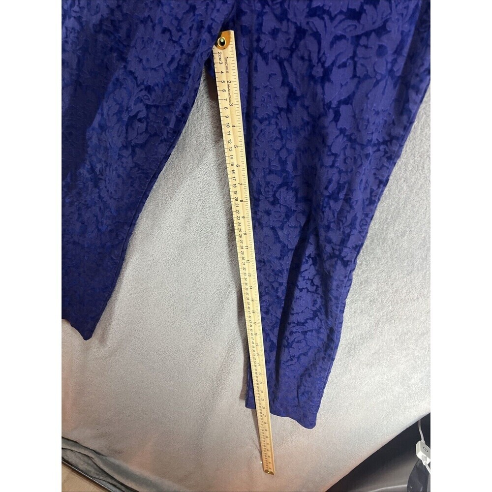 Anthropologie Pants The Essential Skinny Womens Size 6 Purple Velvet Lightweight - Picture 7 of 7